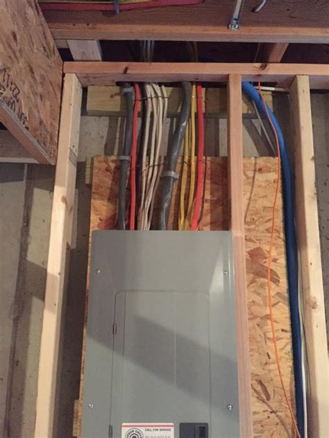 framing around electrical panel box|framing circuit breaker around service panel.